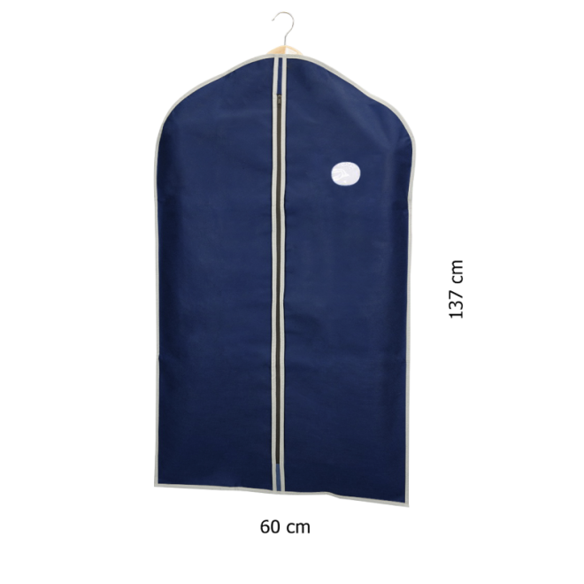 Чехол для одежды синий 60*137 см