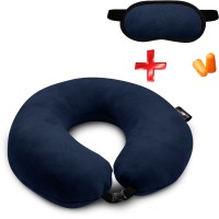 Подушка Coverbag для путешествий т.-синяя  маска для сна