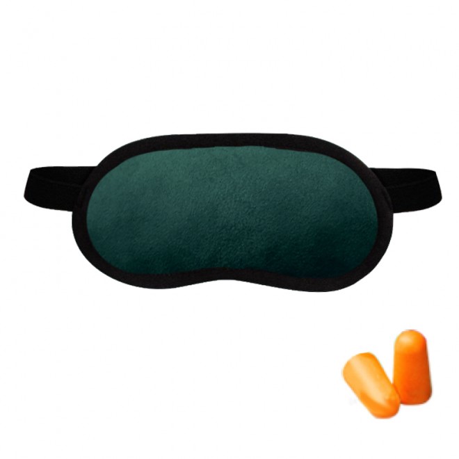 Набор для сна Coverbag зеленый (маска + беруши)