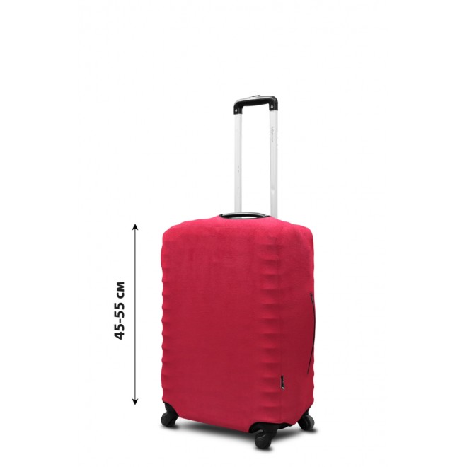 Чехол для чемодана Coverbag неопрен замш  S  красный