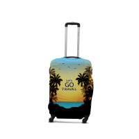 Чехол для чемодана Coverbag Lets Go M принт 0426 Чехол для чемодана Coverbag Lets Go M принт 0426