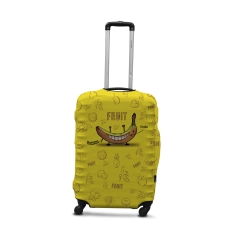  Чохол для валізи Coverbag банан M принт 0424