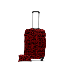 Чохол для валізки Coverbag дайвінг S павутина червона