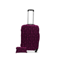 Чехол для чемодана Coverbag дайвинг S паутина розовая Чехол для чемодана Coverbag дайвинг S паутина розовая