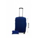 Чохол для валізки Coverbag дайвінг S ромби блакитні