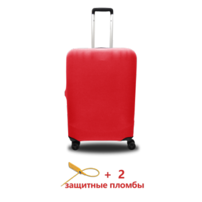 Чехол для чемодана Coverbag микродайвинг M красный