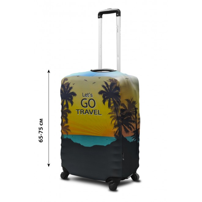 Чехол для чемодана Coverbag неопрен  L  Lets Go