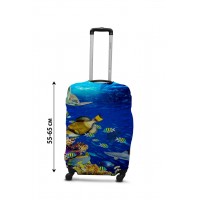 Чехол для чемодана Coverbag рыбки М принт  0430