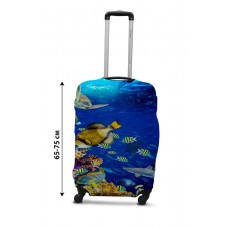 Чехол для чемодана Coverbag рыбки L принт 0430