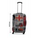 Чохол для валізи Coverbag колаж Лондон L принт 0433