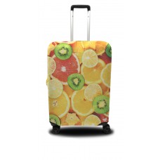 Чехол для чемодана Coverbag апельсины M принт 0407