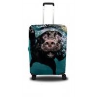 Чехол для чемодана Coverbag собака L принт 0409