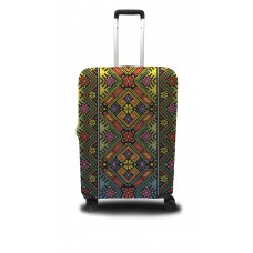 Чохол для валізки Coverbag український орнамент M принт 0416