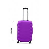 Чехол для чемодана  Coverbag дайвинг  M сиреневый