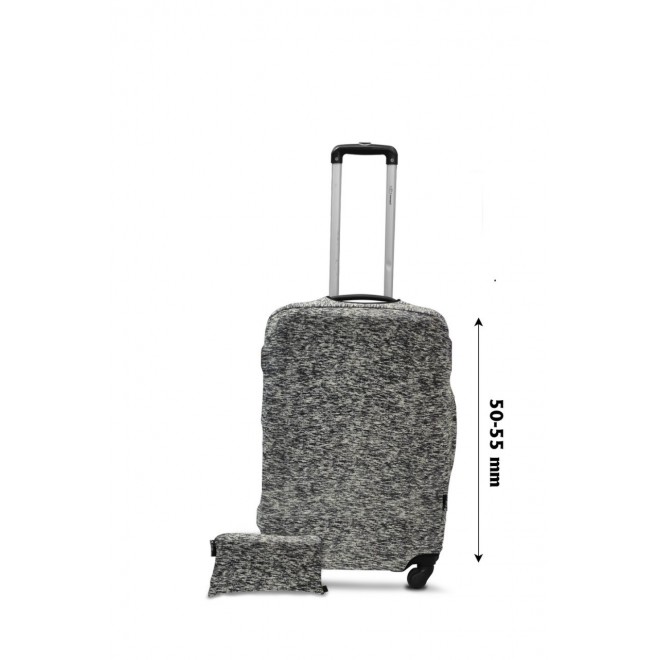 Чехол для чемодана  Coverbag  дайвинг  S серый меланж